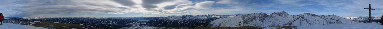 Gipfelpanorama am Stubeck (2370m).