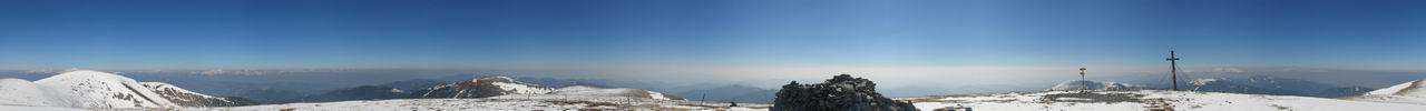 Panorama vom Speikkogel (1988m) zum Lenzmoarkogel (1991m) ganz links.