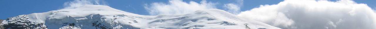 Links Weissmies Hauptgipfel (4017m), rechts Weissmies SW Gipfel (3815m) von der Hohsaash�tte.