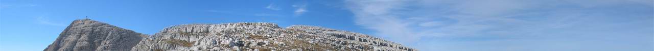 Kurz vorm Gipfel des Warscheneck (2388m, links).