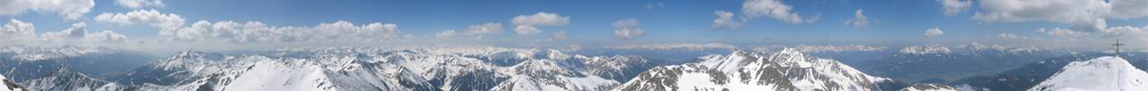 360� Panorama vom Gipfel des Gro�en B�sensteins.