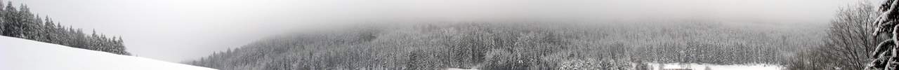 Nebel bei der R�ckkehr vom Gipfel.