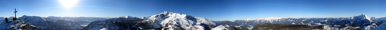 360� Panorama vom Gipfel.