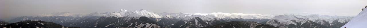 Blick nach S�den auf die Rottenmanner Tauern.