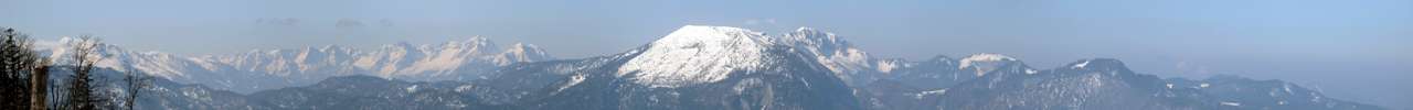 Totes Gebirge, Gro�er Gr��tenberg und Sengsengebirge beim Aufstieg zum Gipfel.