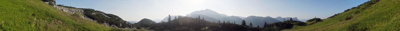 Beim Aufstieg, R�ckblick auf Gamskogel und Sch�nberg (Hintergrund). 