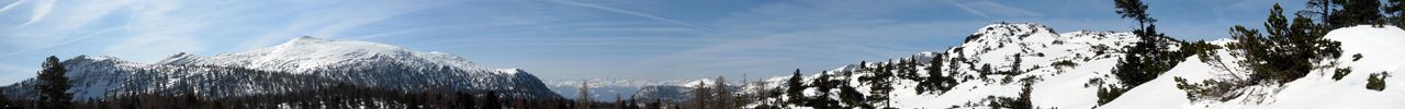 Von links: Kitzspitze, Schwarzkoppe und Angerkogel, ganz rechts B�rnegg.
