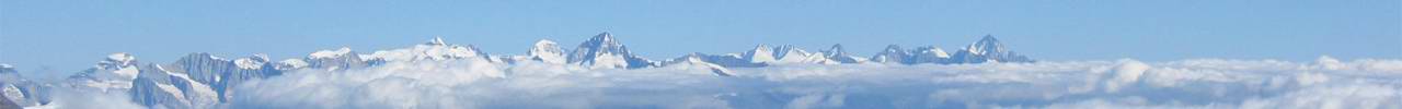 Berner Alpen vom Allalinhorn